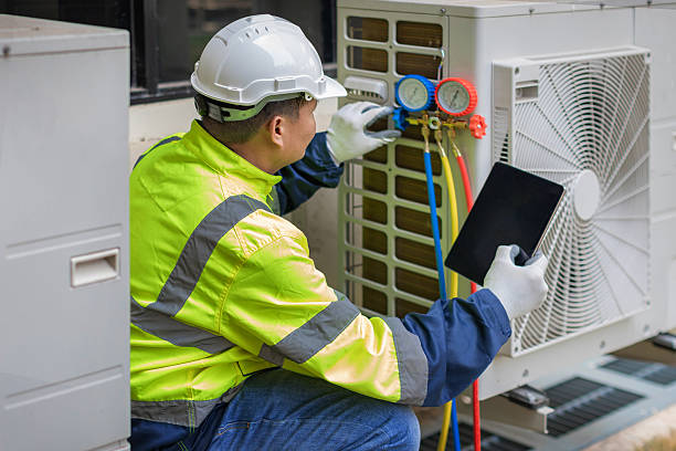 Professional Hvac technician working in North Java, NY